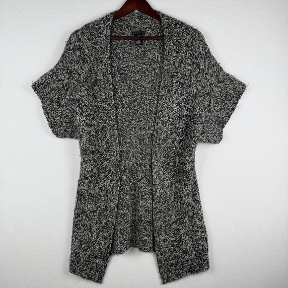 Theory Alpaca Wool Blend Chunky Knit Open Front Cardigan Sweater Womens Small - Picture 1 of 5
